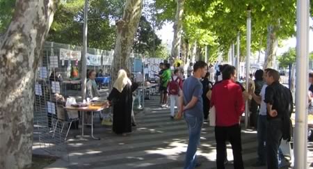 vue sur la foire aux associations de la Paillade