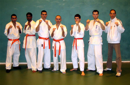 L'équipe du Ryuko Dojo lors du tournoi national de Shidokan à Perpignan