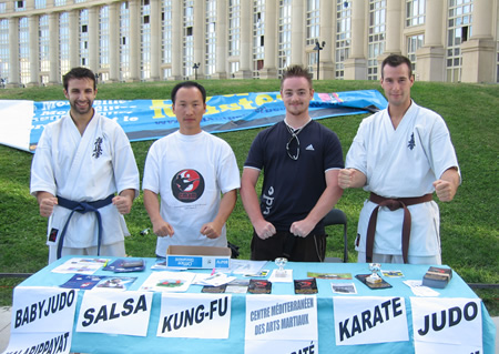 Sylvain MOREL et Jérôme MOREAUX lors de l'Antigone des associations 2008 à Montpellier