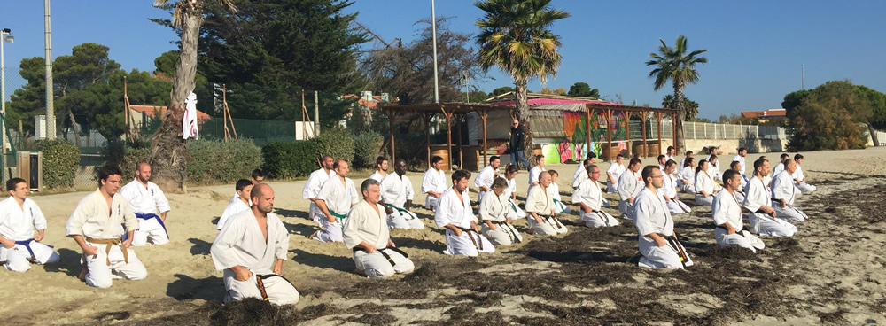 Stage annuel de karaté Kyokushinkai à Mèze, organisé par le Ryuko Dojo