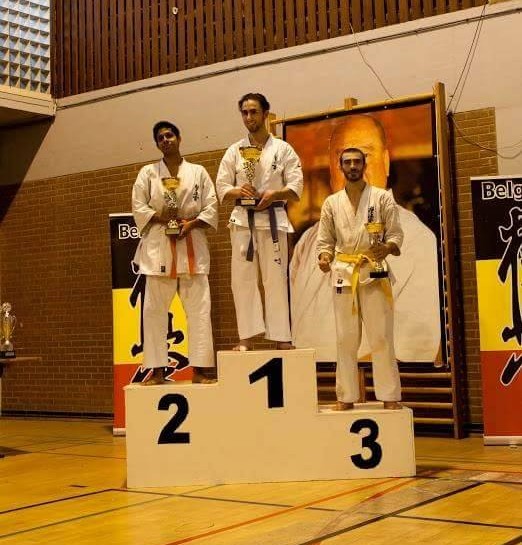 Nicolo Ghirardi termine 3eme à l'Open de Belgique de karaté Kyokushinkai