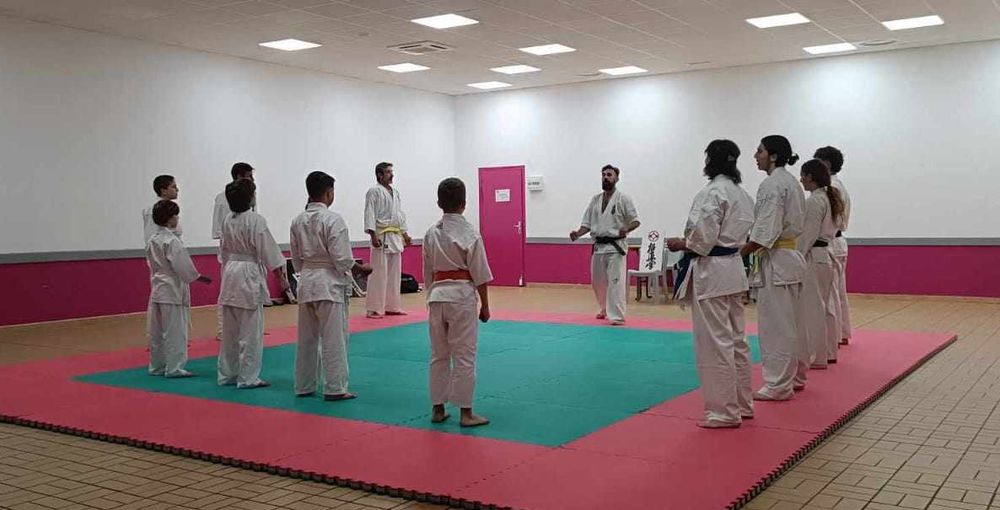 Passage de grades de karaté Kyokushinkai à Saint Jean de Maruejols