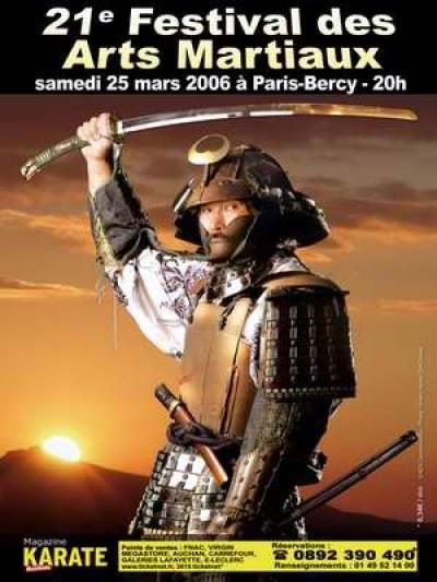 affiche du 21eme Festival des Arts Martiaux à Bercy