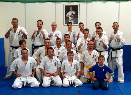 Photo de groupe au Ryuko Dojo, saison 2012 - 2013