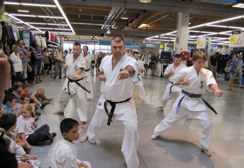 Démonstration de karaté Kyokushinkai à Décathlon Odysseum par le Ryuko Dojo